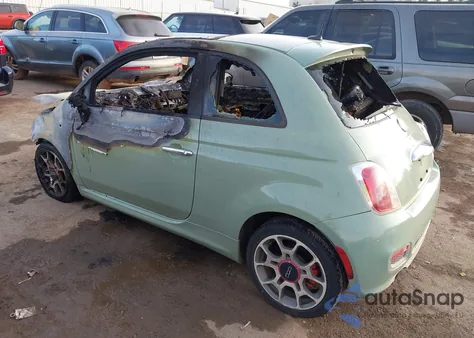 2012 Fiat 500 Sport z USA, uszkodzony, nr VIN 3C3CFFBR1CT332289